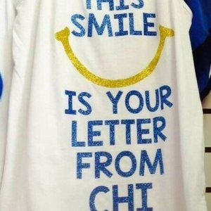 CAMP CHI SMILEY TANK TOP AMERICAN APPAREL
